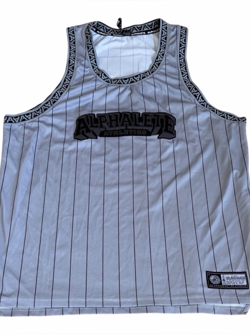 Alphalete Athletic Gray Tank with Black Accents Size XL